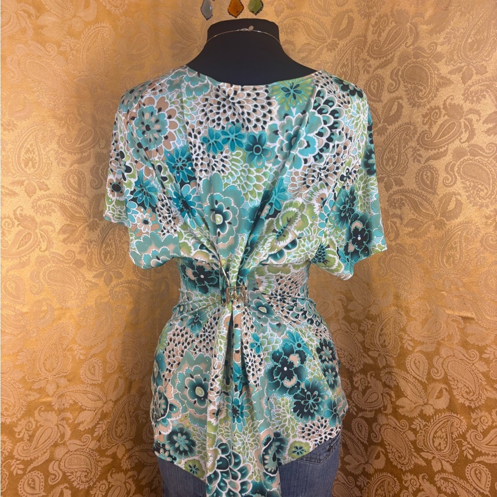 ✨Vintage Y2K Boho Succulent Sequins Blouse✨ - Picture 3 of 6